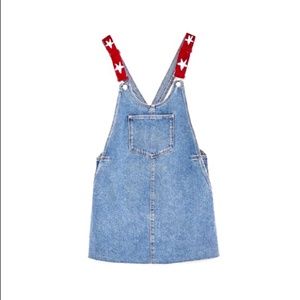 ZARA - Trafaluc denimwear collection - Pinafore Dress